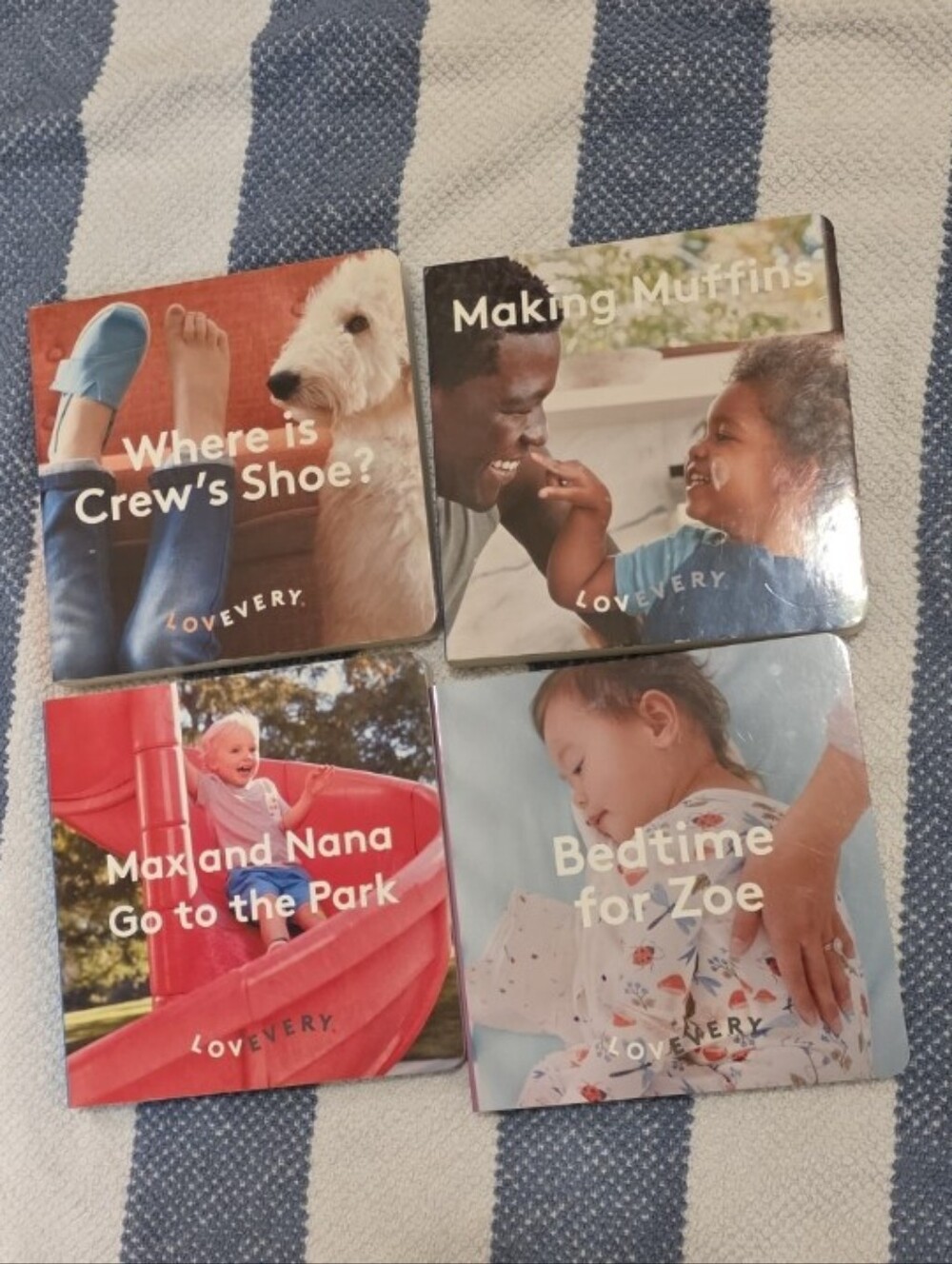 Lovevery Board Book Set Muffins Bedtime Park Shoe
